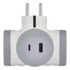 Adaptateur 2 prises usb a+c
