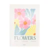 Affiche fleurs 50x70cm