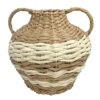 Amphore deco double anse tressee
