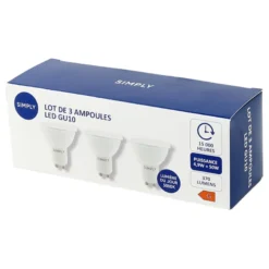 Ampoule gu10 370lm simply 4.5w