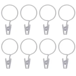Anneau pince x 8 - blanc