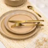 Assiette a dessert beige