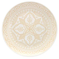 Assiette plate ankara beige