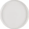 Assiette plate blanche rebord dr