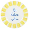 Assiette plate coloree d27cm