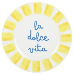 Assiette plate coloree d27cm