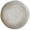 Assiette plate creme bi-texture