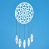 Attrape-reve metal a plumes