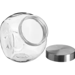 Bocal bonbon verre + inox 1.5l