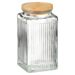 Bocal en verre strie 1l