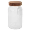 Bocal strie + couvercle 1.25l