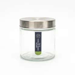 Bocal verre couvercle inox 750ml
