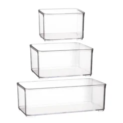 Boite empilable transparente