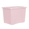 Boite 80l avec couvercle rose