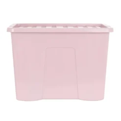 Boite 80l avec couvercle rose