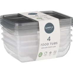 4 boites alimentaire 1l