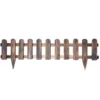 Bordure en bois brule 120 x 30cm