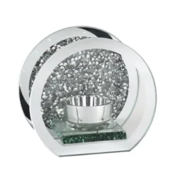 Bougeoir dans cercle cristaux