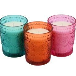 Bougie bonheur des iles verre