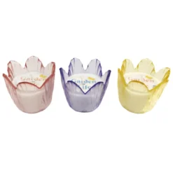Bougie citronnelle fleur verre 3