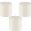 Bougies x3 d7.2xh7.6cm