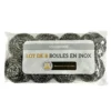 Boules inox x8