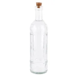 Bouteille enbossee en verre