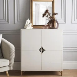 Buffet 4 portes creme