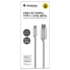 Cable usb a to type c 2 m metal