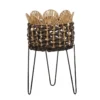 Cache pot osier sur pied h41.5cm