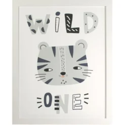 Cadre image wild bleu