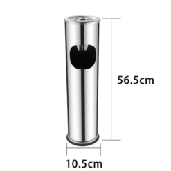 Cendrier poubelle metal 56cm