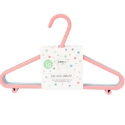 Cintres enfant x10 rose/lilas