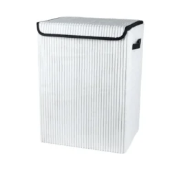 Coffre a linge carre bouclette