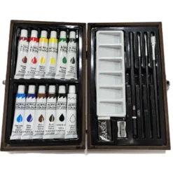 Coffret peinture acrylique 19pcs