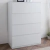 Commode 4 tiroirs blanc