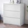 Commode 3 tiroirs blanc m