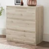 Commode 3 tiroirs finition bois