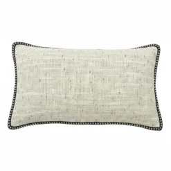 Coussin bord brode 50x30cm
