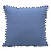 Coussin carre rustic 43x43cm ble