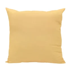 Coussin carre uni 43x43cm jaune