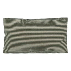Coussin chenille 30x50cm vert