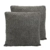 Coussin darci 40x40cm gris fonce
