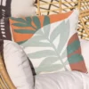 Coussin imprime tropical
