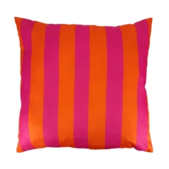 Coussin peps 60x60cm rose/orange
