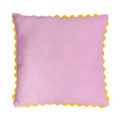 Coussin piping feston 45x45cm