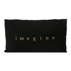 Coussin romantic 30x50 noir