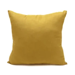 Coussin romy 38x38cm ocre