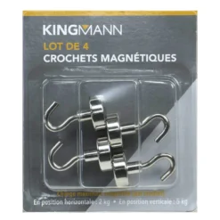 4 crochets magnetiques