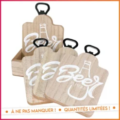 4 dessous de verre + support